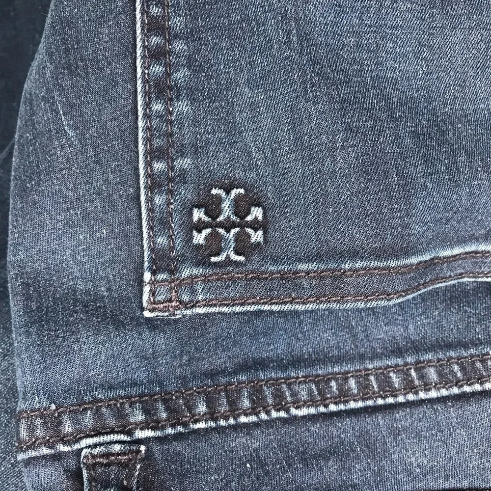 Tory Burch Legging Jeans Womens 27 (30x31) Blue Low Rise Skinny‎ Stretch Denim